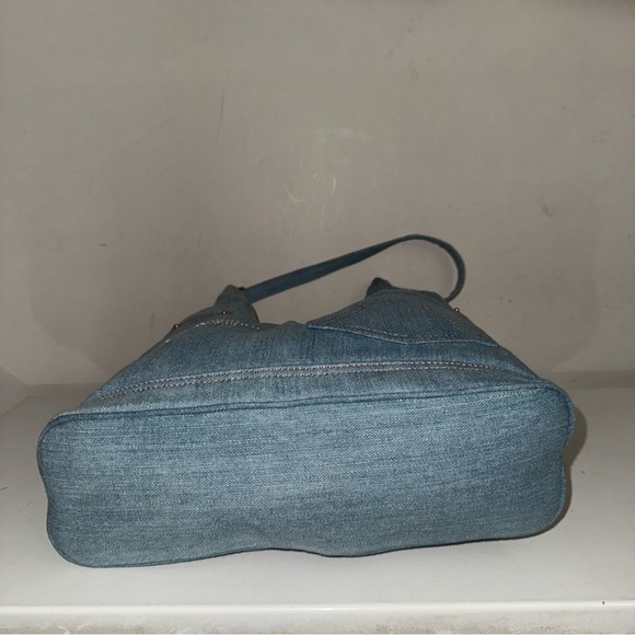 Guess Y2K Denim Jeans Bedazzled Shoulder Bag - Picture 5 of 12